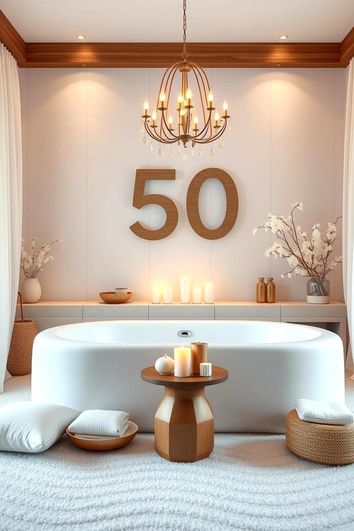 DIY Home Spa Retreat - 30 50th Wedding Anniversary Ideas