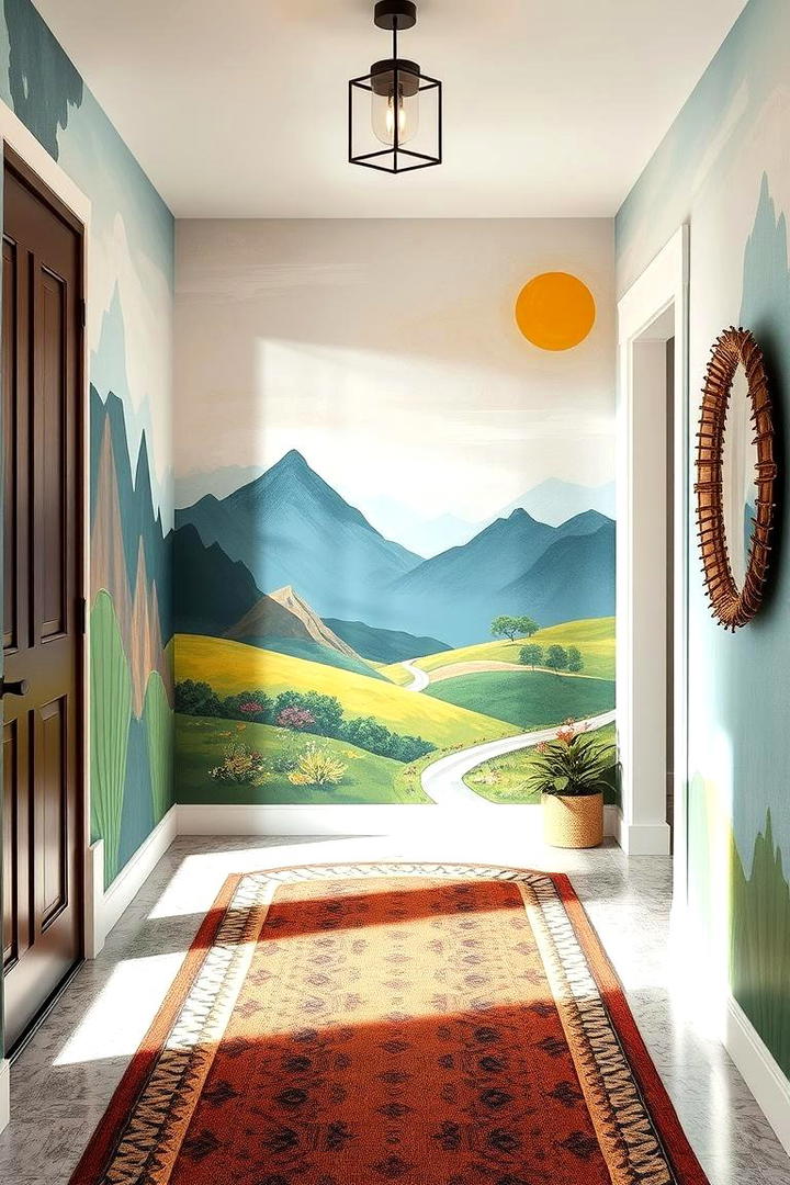 DIY Painted Murals - 30 Entryway Wall Ideas