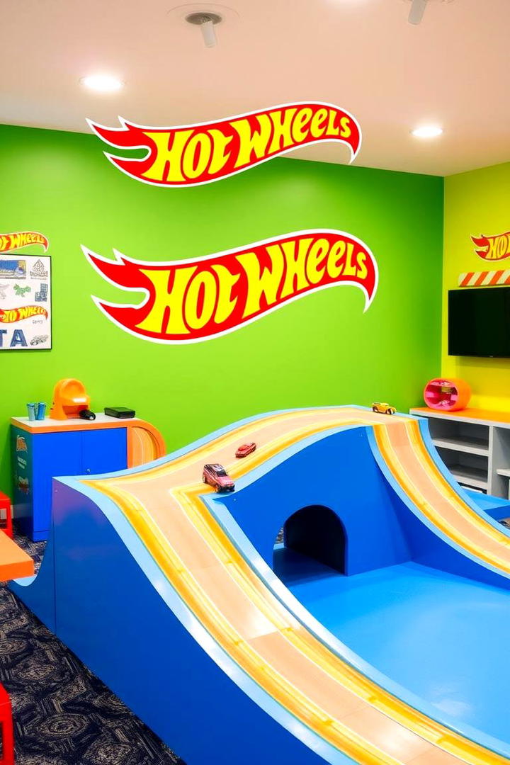 DIY Ramp and Jump Construction - 30 Hot Wheels Birthday Party Ideas