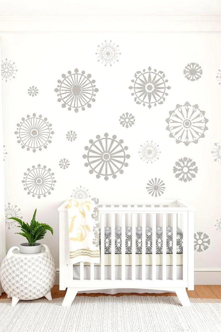 DIY Stenciled Accents - 30 Nursery Accent Wall Ideas