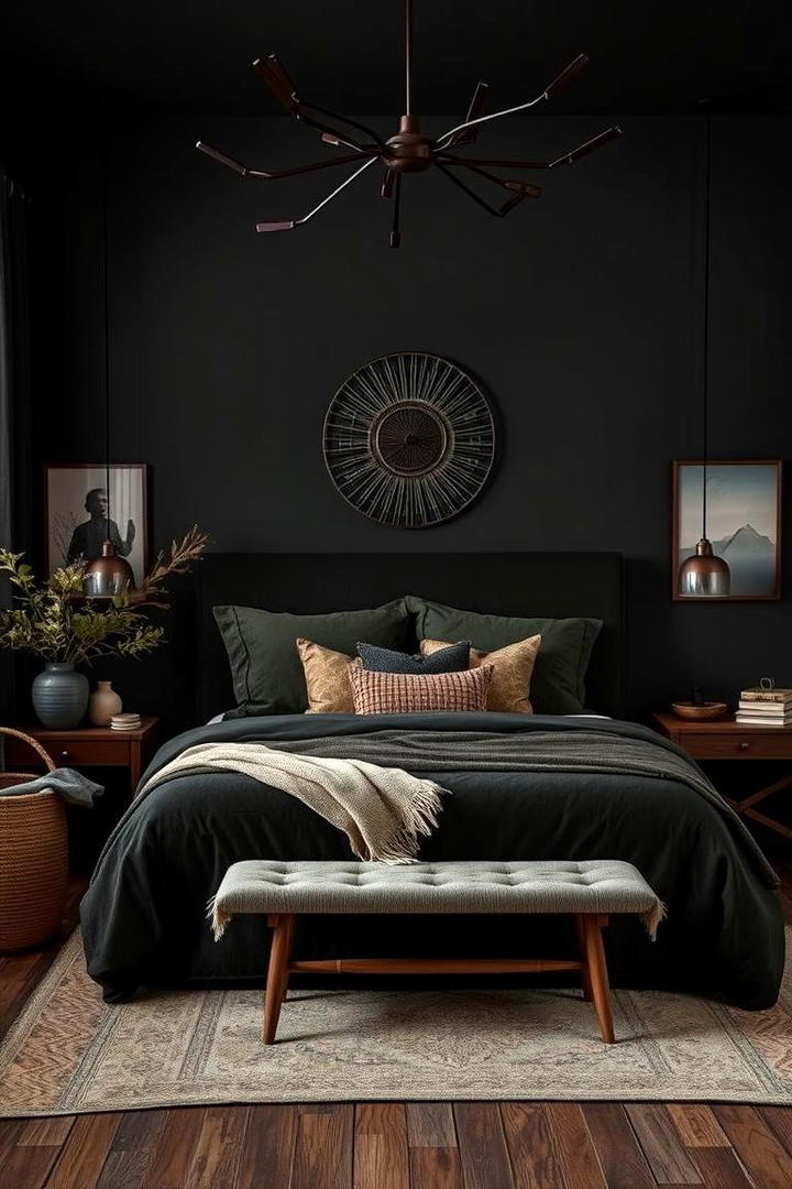 Dark Earth Toned Palettes - 30 Dark Boho Bedroom Ideas