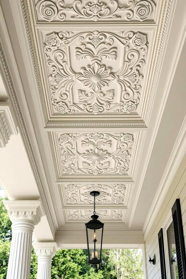 Decorative Molding Patterns - 30 Porch Ceiling Ideas