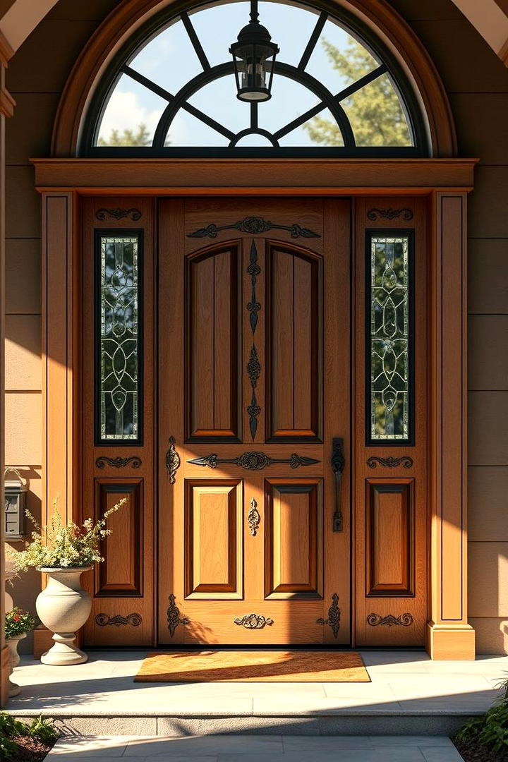 Decorative Porch Accent Door - 30 Farmhouse Front Door Ideas