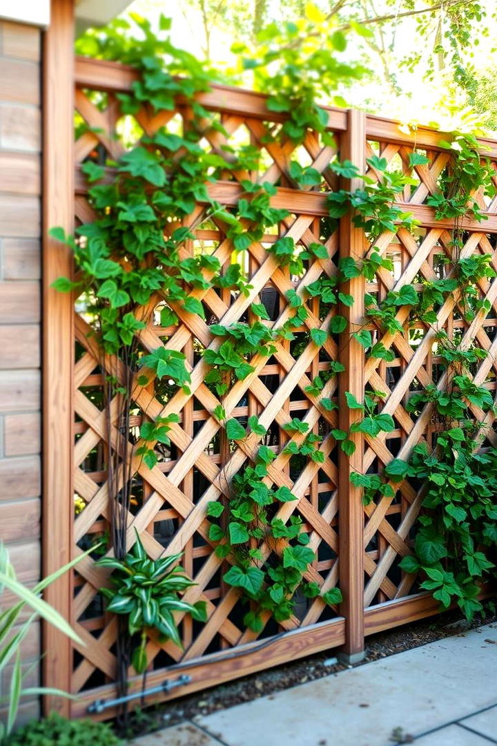 Decorative Privacy Lattice - 30 Decorative Fence Ideas