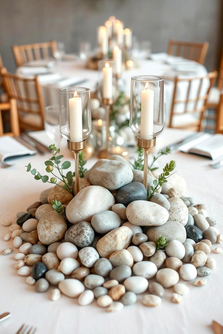 Decorative Stone Ensemble - 30 non-floral wedding centerpiece ideas