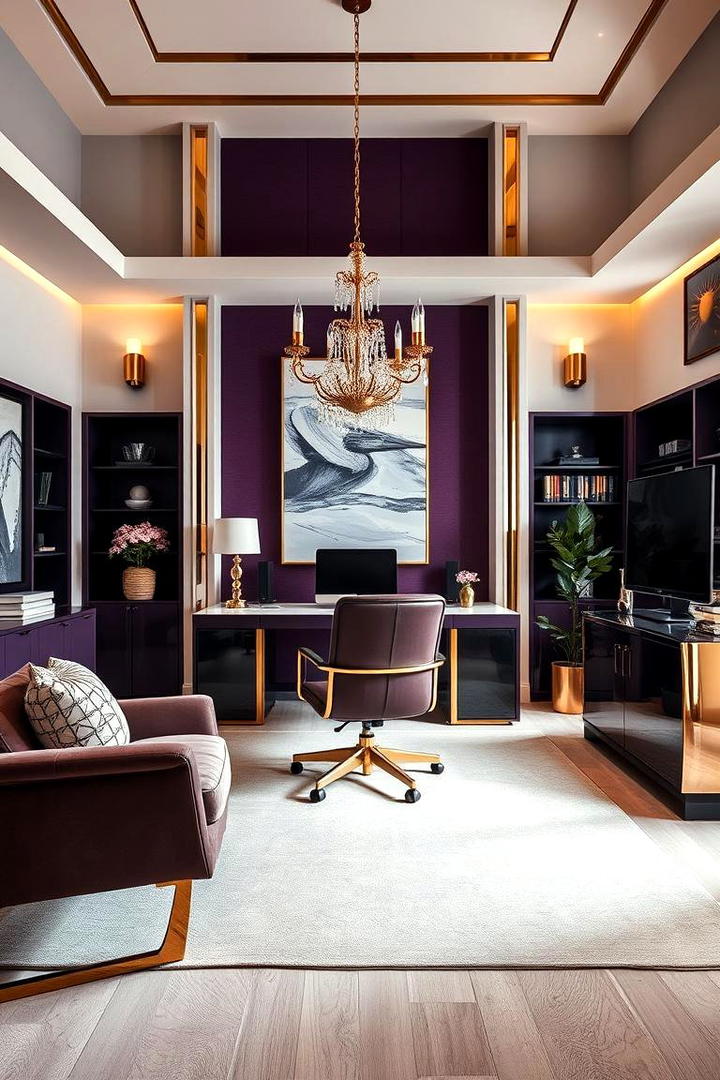 Deep Purple Elegance - 30 Home Office Paint Colors