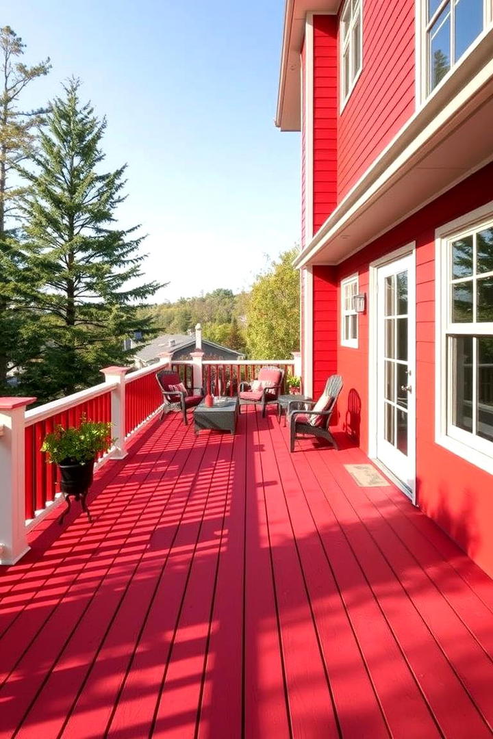 Deep Red and Sand - 30 Two Tone Deck Color Schemes