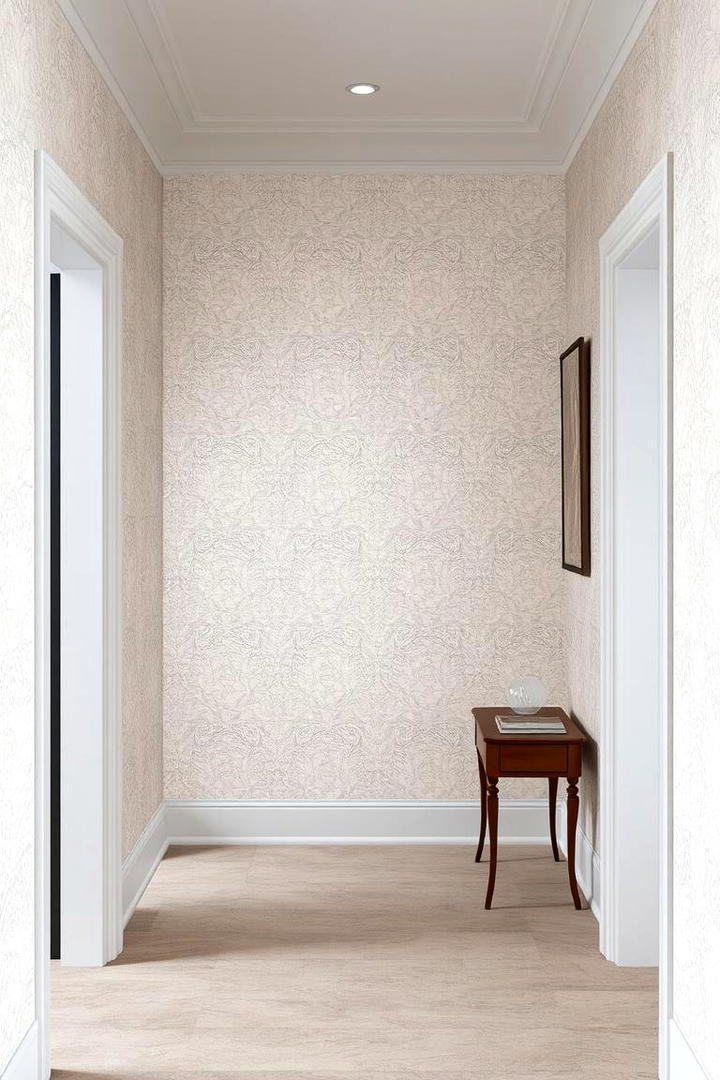 Delicate Lace Effects for a Touch of Elegance - 30 Hallway Wallpaper Ideas