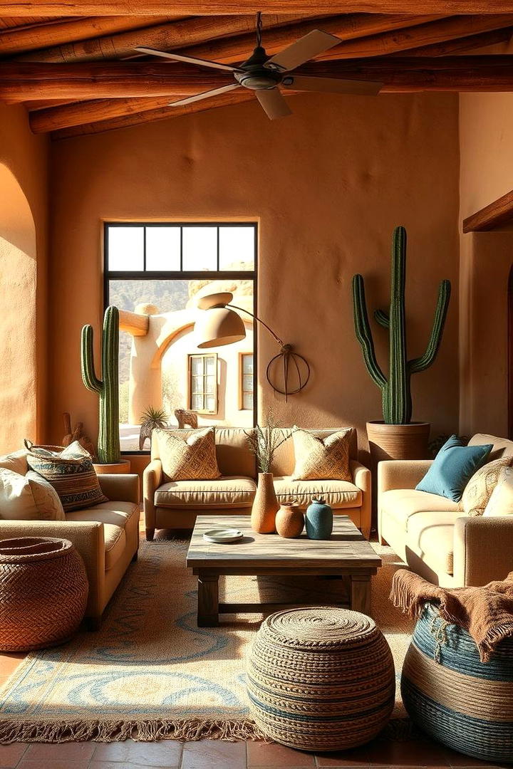 Desert Landscape Inspirations - 30 Western Living Room Ideas