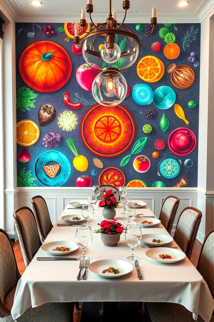 Dining Room Artistic Feast - 30 Interactive Murals