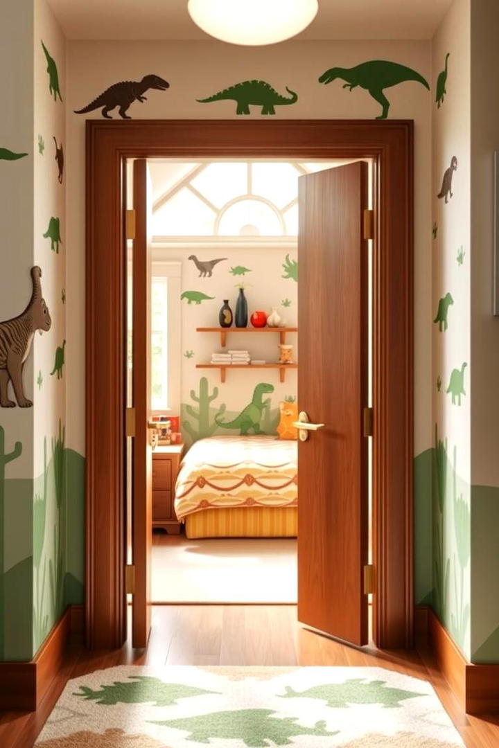 Dino Doorway Accents - 30 Dinosaur-themed Kids Room Ideas