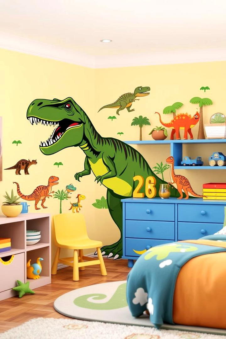 Dinosaur Decal Stickers - 30 Dinosaur-themed Kids Room Ideas