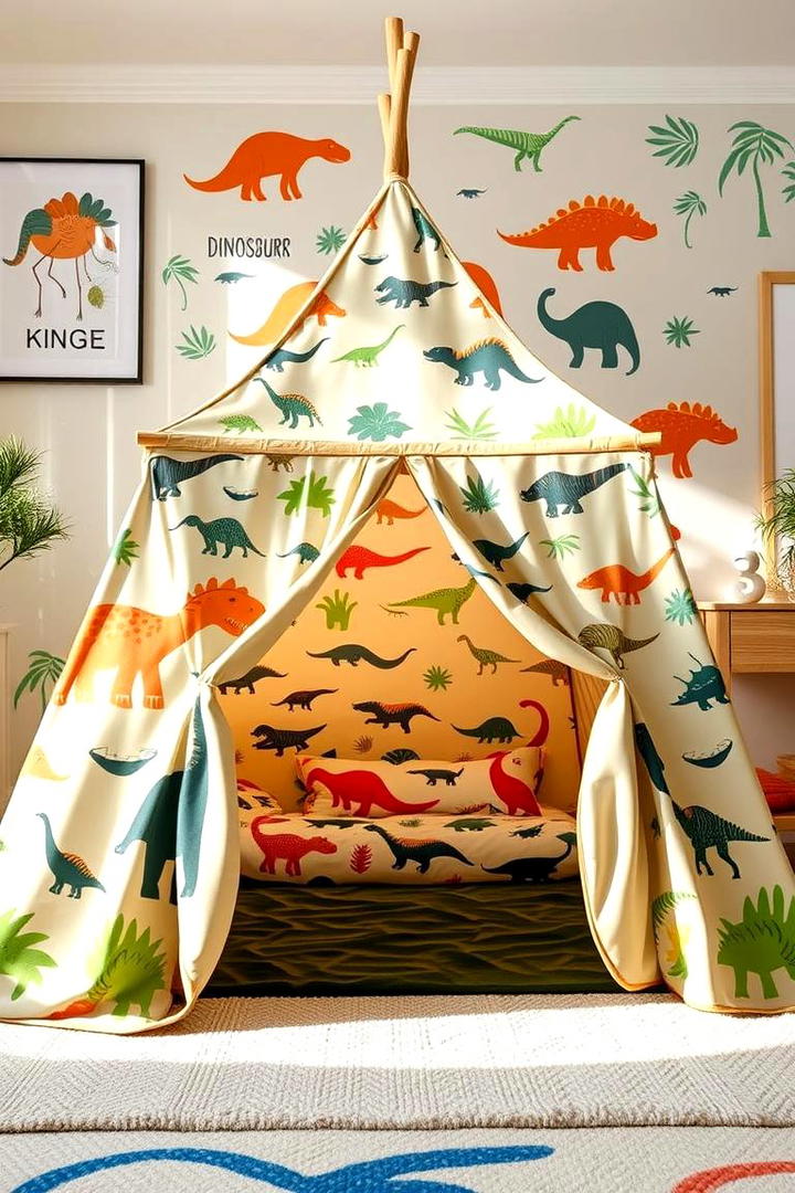 Dinosaur Play Tents - 30 Dinosaur-themed Kids Room Ideas