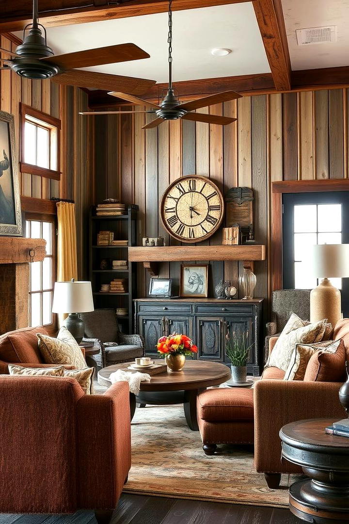 Distressed Metal Finishes - 30 Western Living Room Ideas