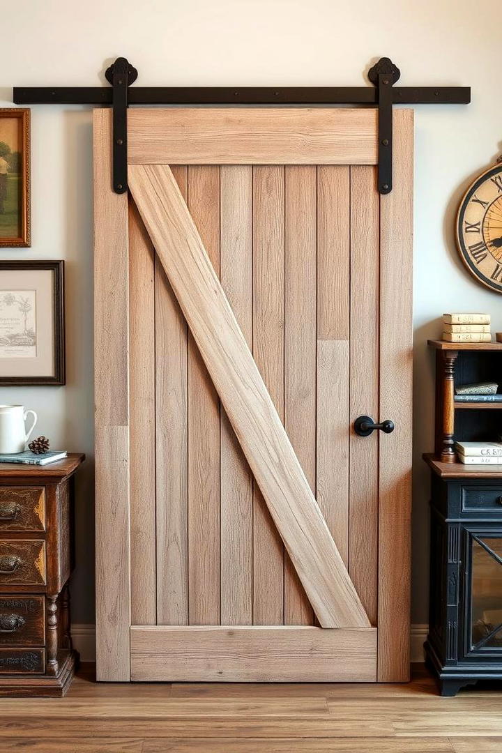 Distressed Reclaimed Barn Door - 30 Barn Door Ideas