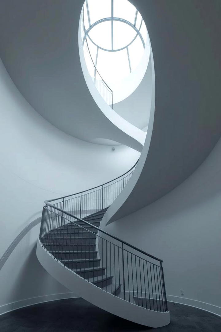 Double Helix Statement Staircase - 30 Modern Staircases