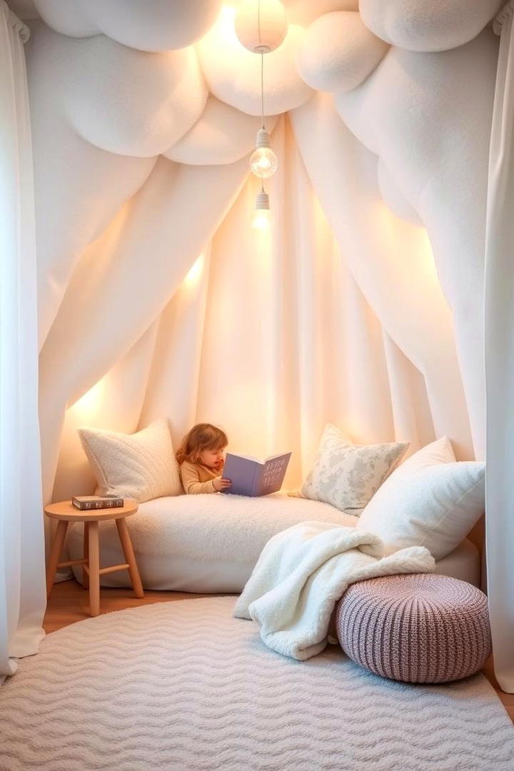 Dreamy Cloud Nook - 30 kids reading nook ideas