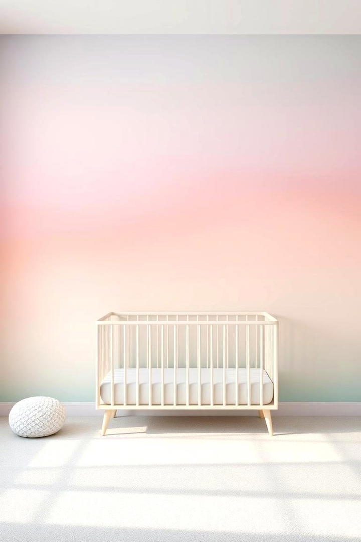 Dreamy Ombre Gradients - 30 Nursery Accent Wall Ideas