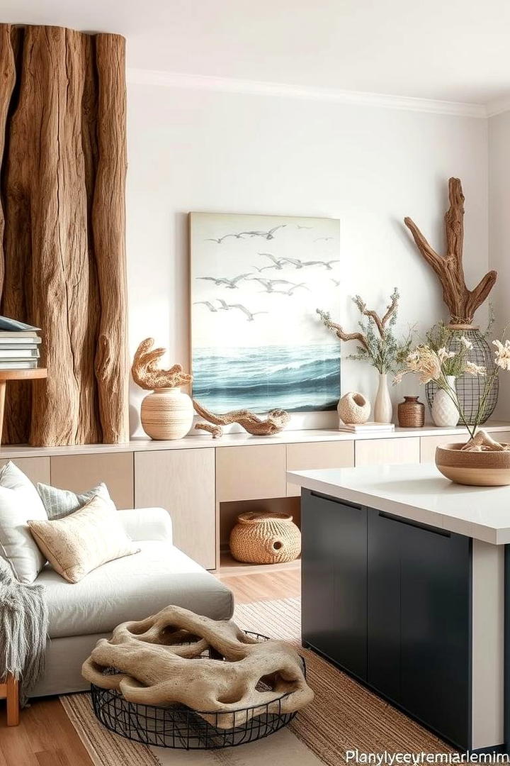 Driftwood Decor Elements - 30 Coastal Decor Ideas