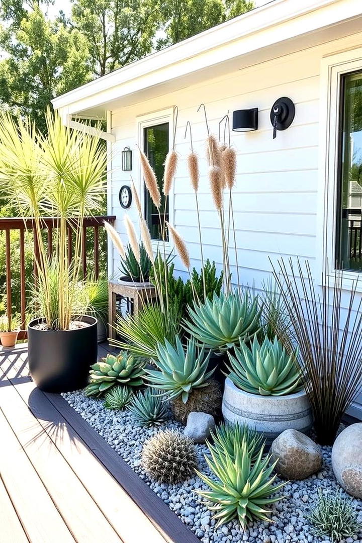 Drought Tolerant Deck Delight - 30 Deck Decorating Ideas With Plants