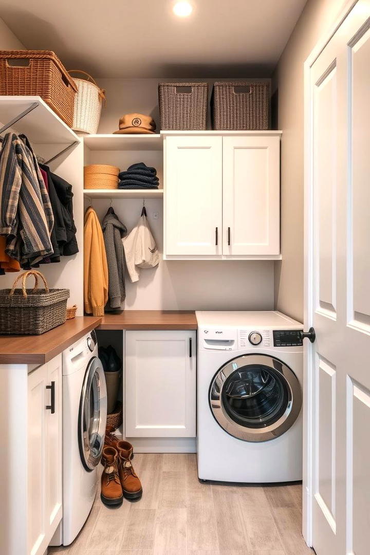 Dual Purpose Laundry and Mudroom - 30 basement laundry room ideas