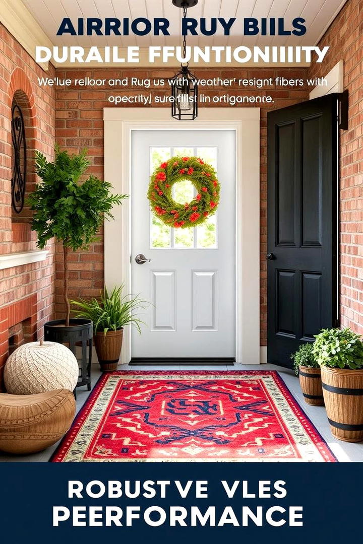 Durable Outdoor Functionality - 30 Entryway Rug Ideas