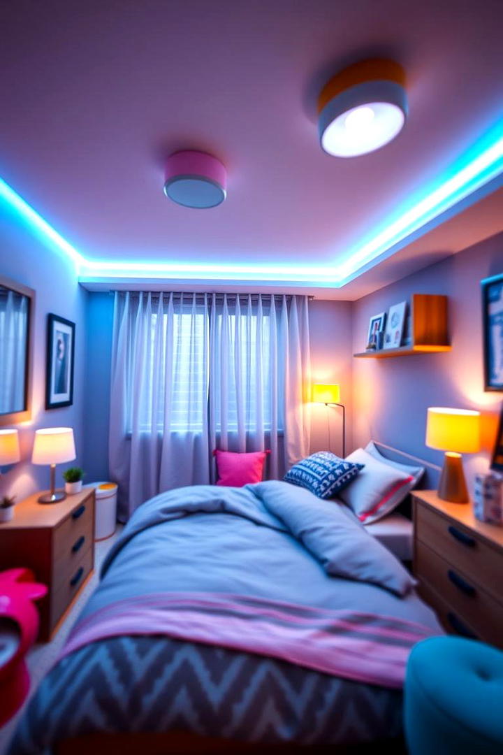 Dynamic Lighting Features - 30 Tween Bedroom Ideas