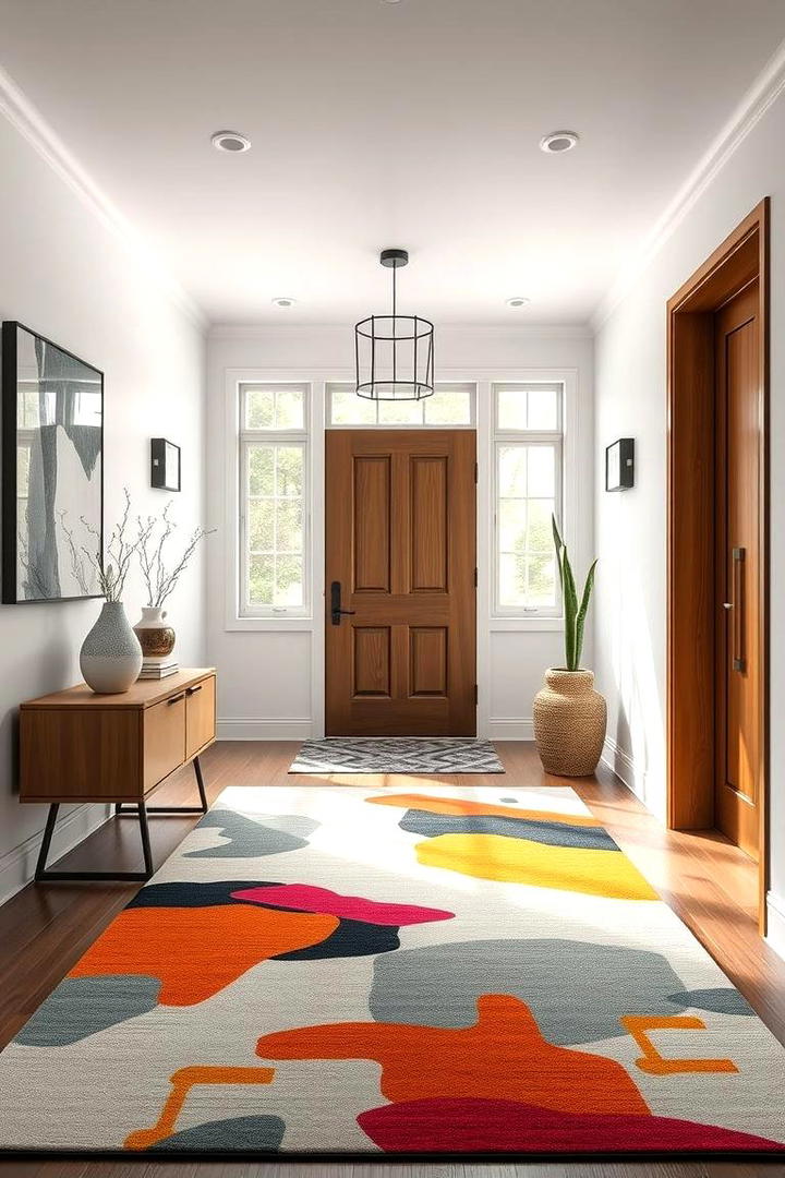 Dynamic Modern Energy - 30 Entryway Rug Ideas