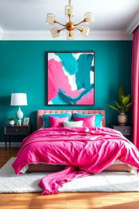 30 Teal and Pink Bedroom Ideas for Bold Modern Design