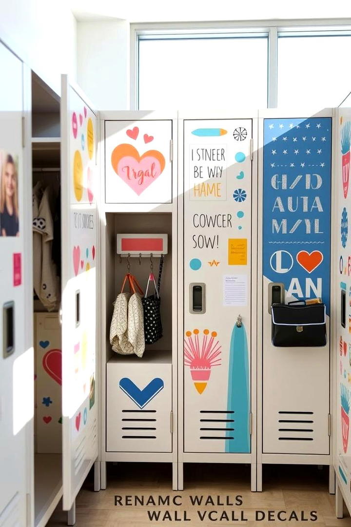 Dynamic Wall Decals - 30 Locker Decor Ideas