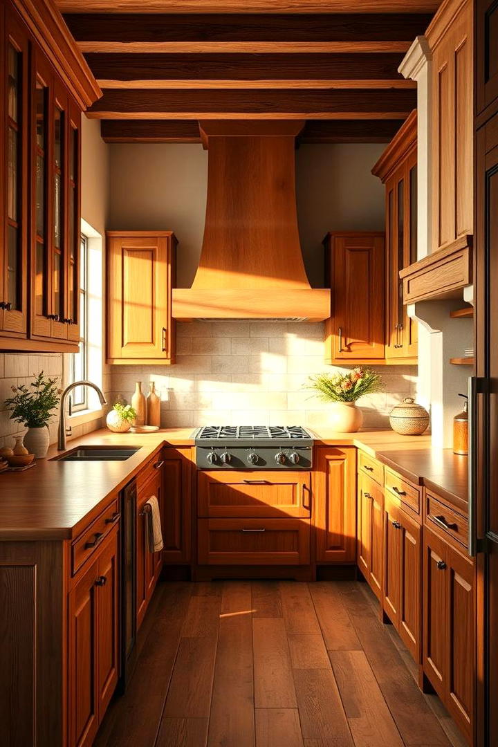 Earthy Terracotta Touches - 30 what color countertops go with oak cabinets