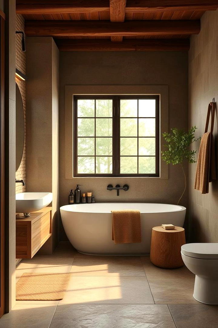 Earthy Tone Bathroom - 30 Bathroom Decor Ideas