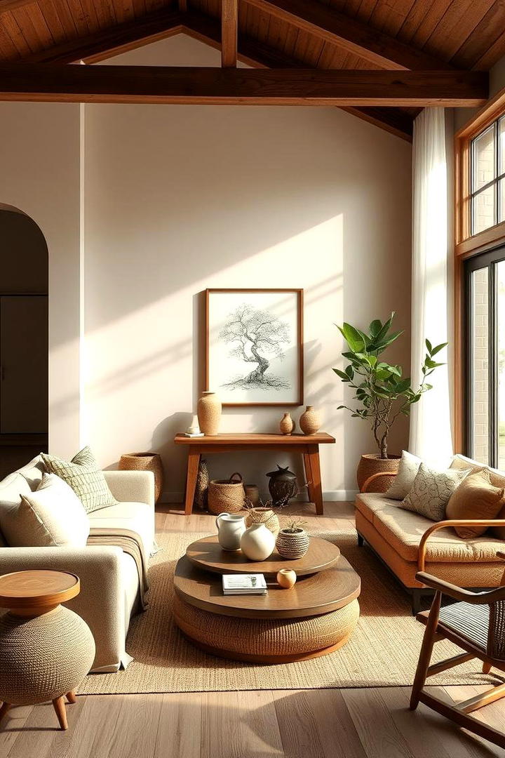 Earthy Tone Interiors - 30 Feng Shui Living Room Ideas