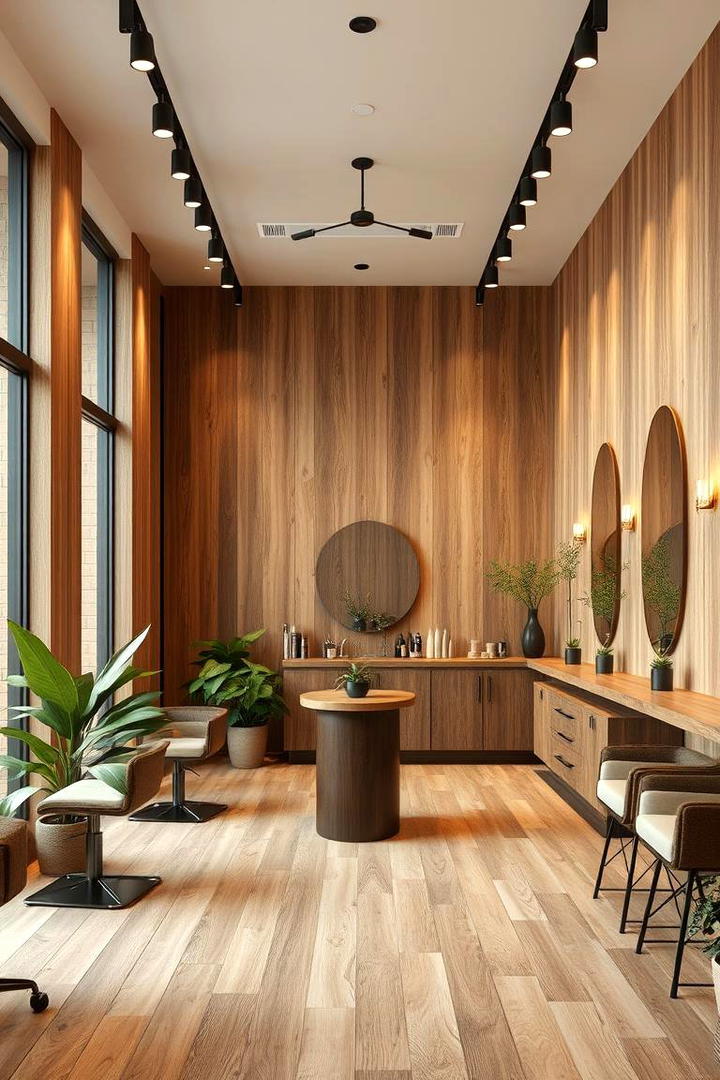 Earthy Tones Salon - 30 Salon Interior Design Ideas