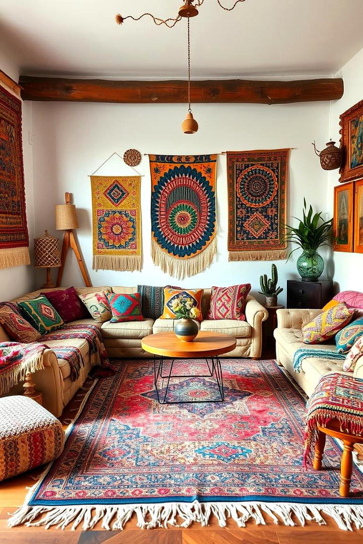 Eclectic Bohemian Lounge - 30 2000s Room Ideas