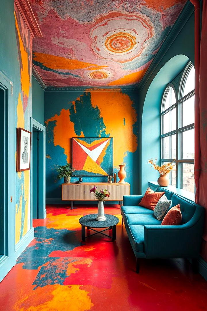 Eclectic Color Fusion - 30 Floor and Wall Color Ideas