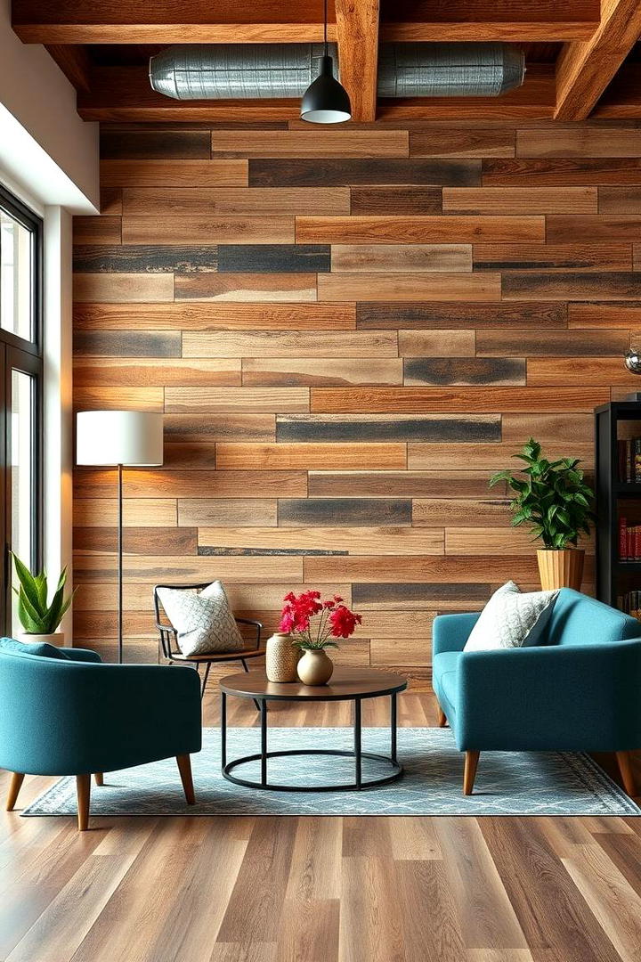 Eclectic Rustic Blend - 30 Barnwood Accent Wall Ideas