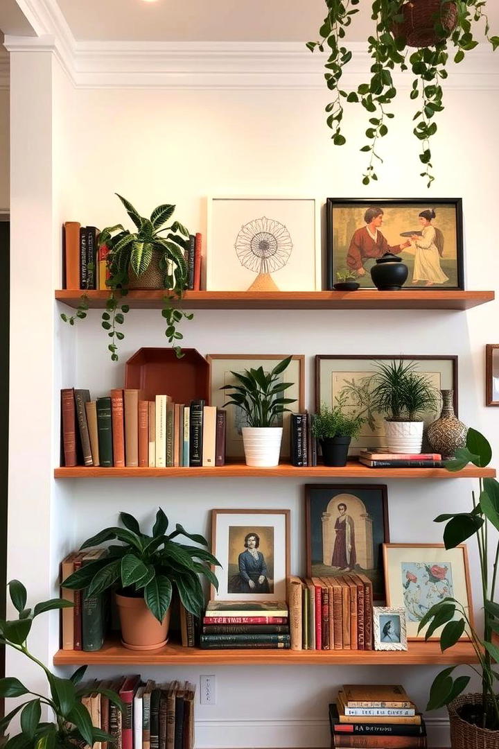 Eclectic Shelf Arrangements - 30 Boho Decor Ideas