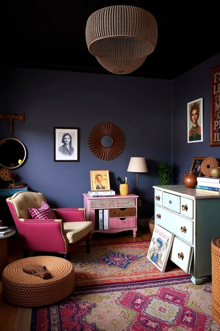 Eclectic Statement Furniture - 30 Boho Teen Bedroom Ideas