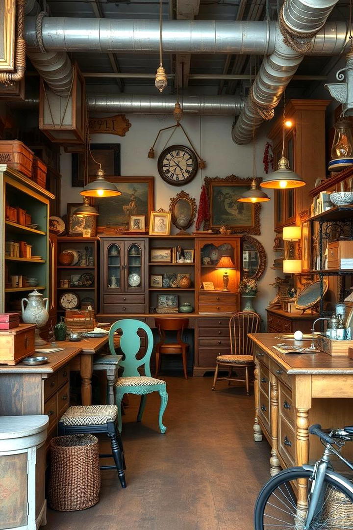 Eclectic Vintage Craft Workshop - 30 Craft Room Ideas