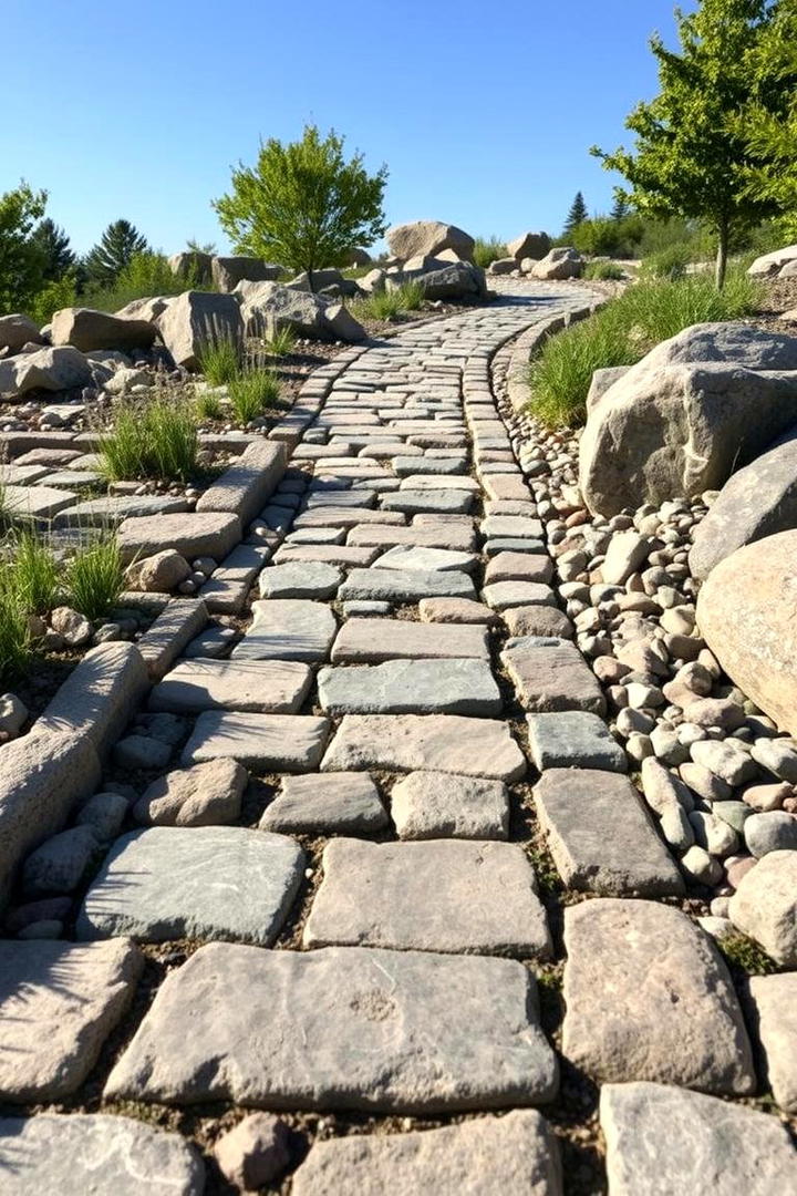 Eco Chic Rock Walk - 30 Rock Walkway Ideas