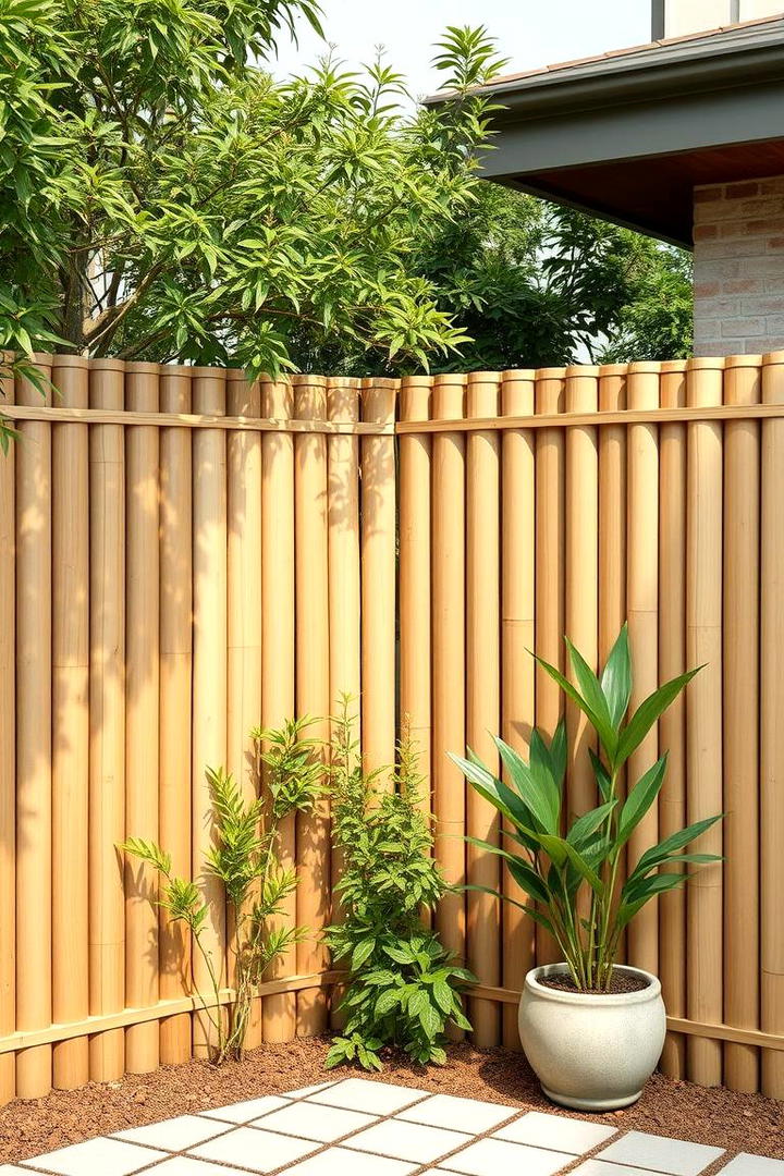 Eco Friendly Bamboo Corner Fence - 30 Corner Fence Ideas