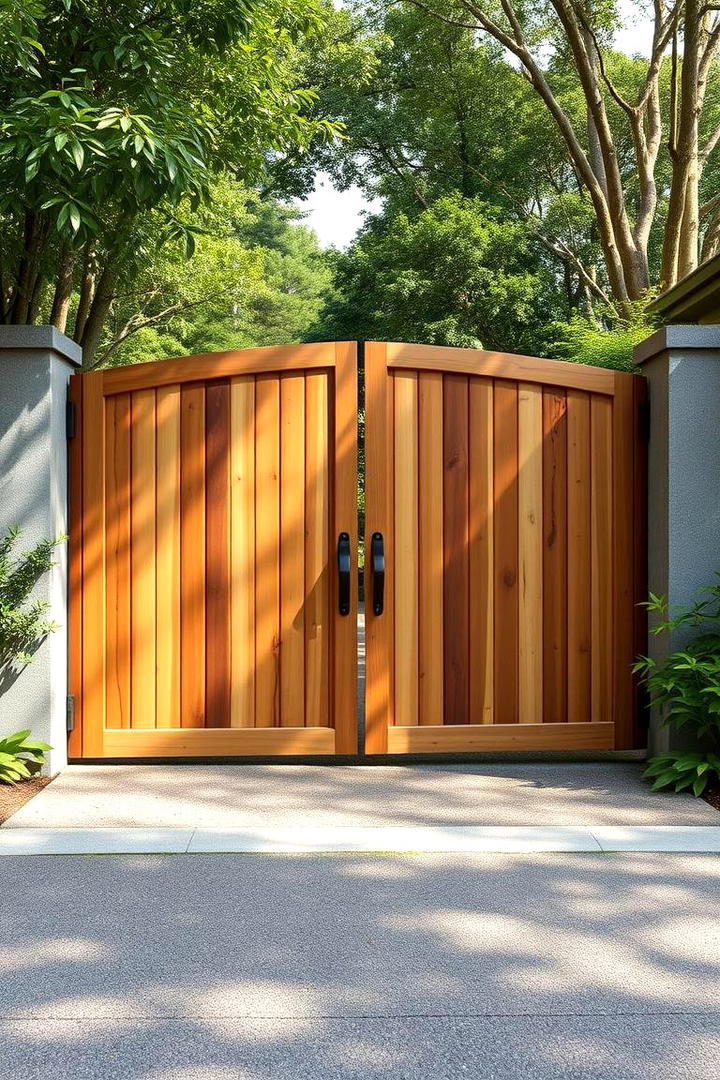 Eco Friendly Bamboo Entrance - 30 Driveway Gate Ideas