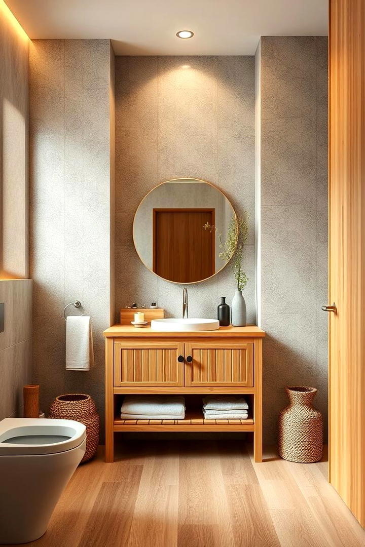 Eco Friendly Bamboo Vanity - 30 Bathroom Furniture Ideas