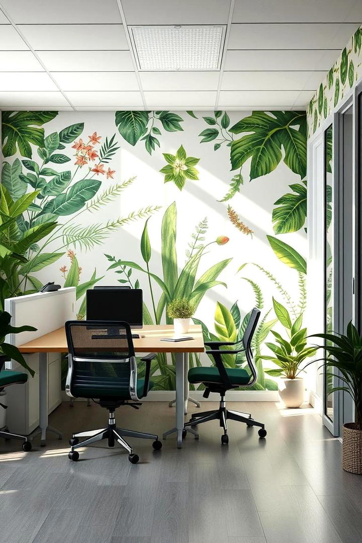 Eco Friendly Botanical - 30 Office Wallpaper Ideas