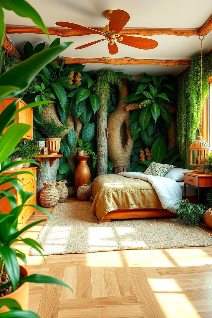 Eco Friendly Decor Touches - 30 Jungle-themed Bedroom Ideas