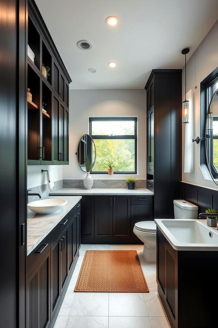 Eco Friendly Design - 30 bathroom with black cabinets ideas