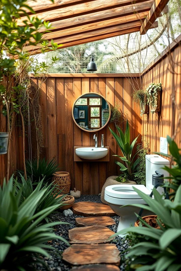 Eco Friendly Garden Escape - 30 Outdoor Bathroom Ideas