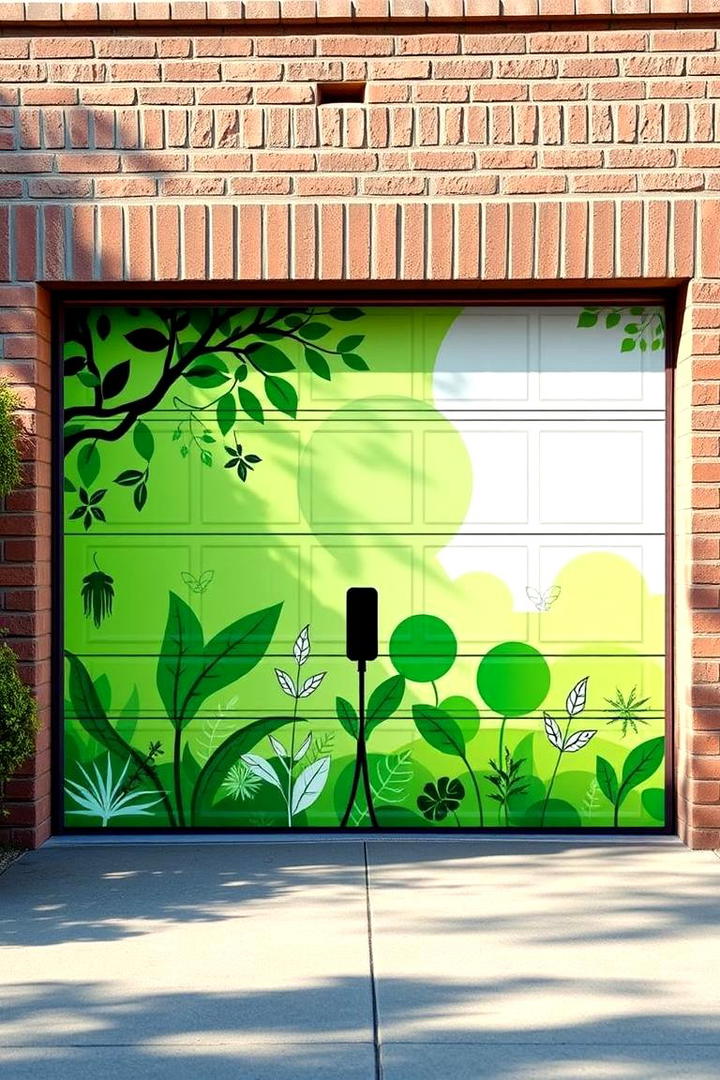 Eco Friendly Green Scene - 30 Garage Door Murals