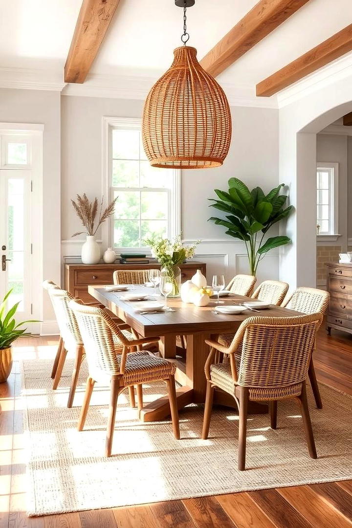 Eco Friendly Material Choices - 30 Transitional Dining Room Ideas